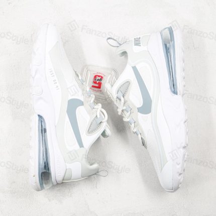 Nike Air Max 270 React Triple White نایک ایر مکس ۲۷۰ ری اکت تریپل وایت