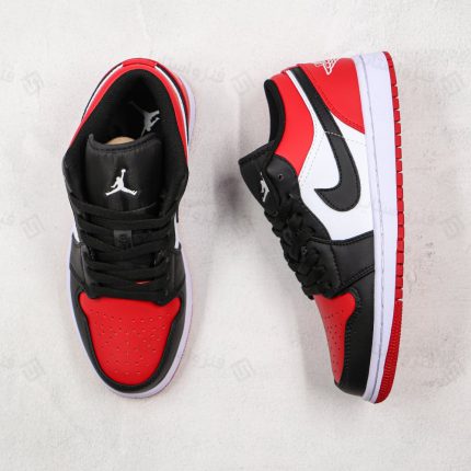 نایک ایر جردن وان لو برد تو nike air jordan 1 low Bred Toe