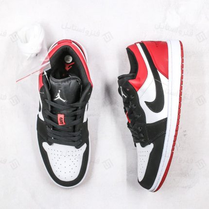 نایک ایر جردن وان لو بلک تو nike air jordan 1 low black toe