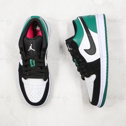 نایک ایر جردن وان لو بلک میستیک گرین nike air jordan 1 low Black Mystic Green
