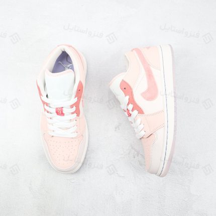 نایک ایر جردن وان لو مایتی سوشرز پینک nike air jordan 1 low Mighty Swooshers Pink