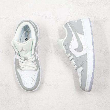 نایک ایر جردن وان لو ولف گری nike air jordan 1 low Wolf Grey