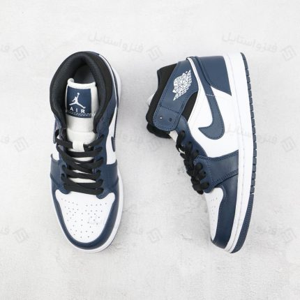 نایک ایر جردن وان مید آرموری نیوی Nike Air Jordan 1 mid Armory Navy