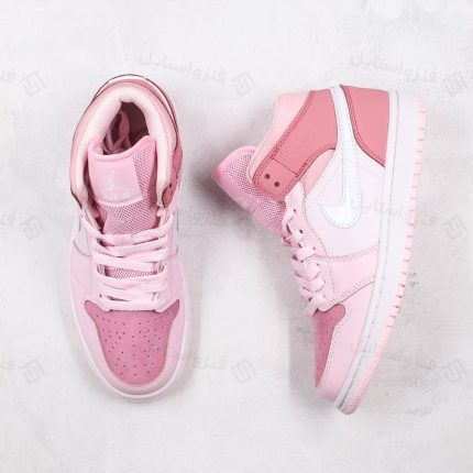 نایک ایر جردن وان مید دیجیتال پینک Nike Air Jordan 1 mid Digital pink