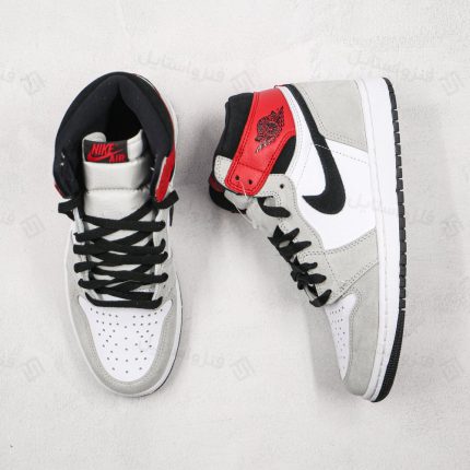 نایک ایر جردن وان های لایت اسموک گری Nike Air Jordan 1 High Light SMoke Grey